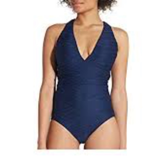 CALIA by Carrie Underwood Other - Calia Blue Wrap Cross Back One Piece Swimsuit 8